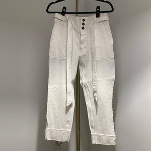 Abercrombie & Fitch white mom jeans